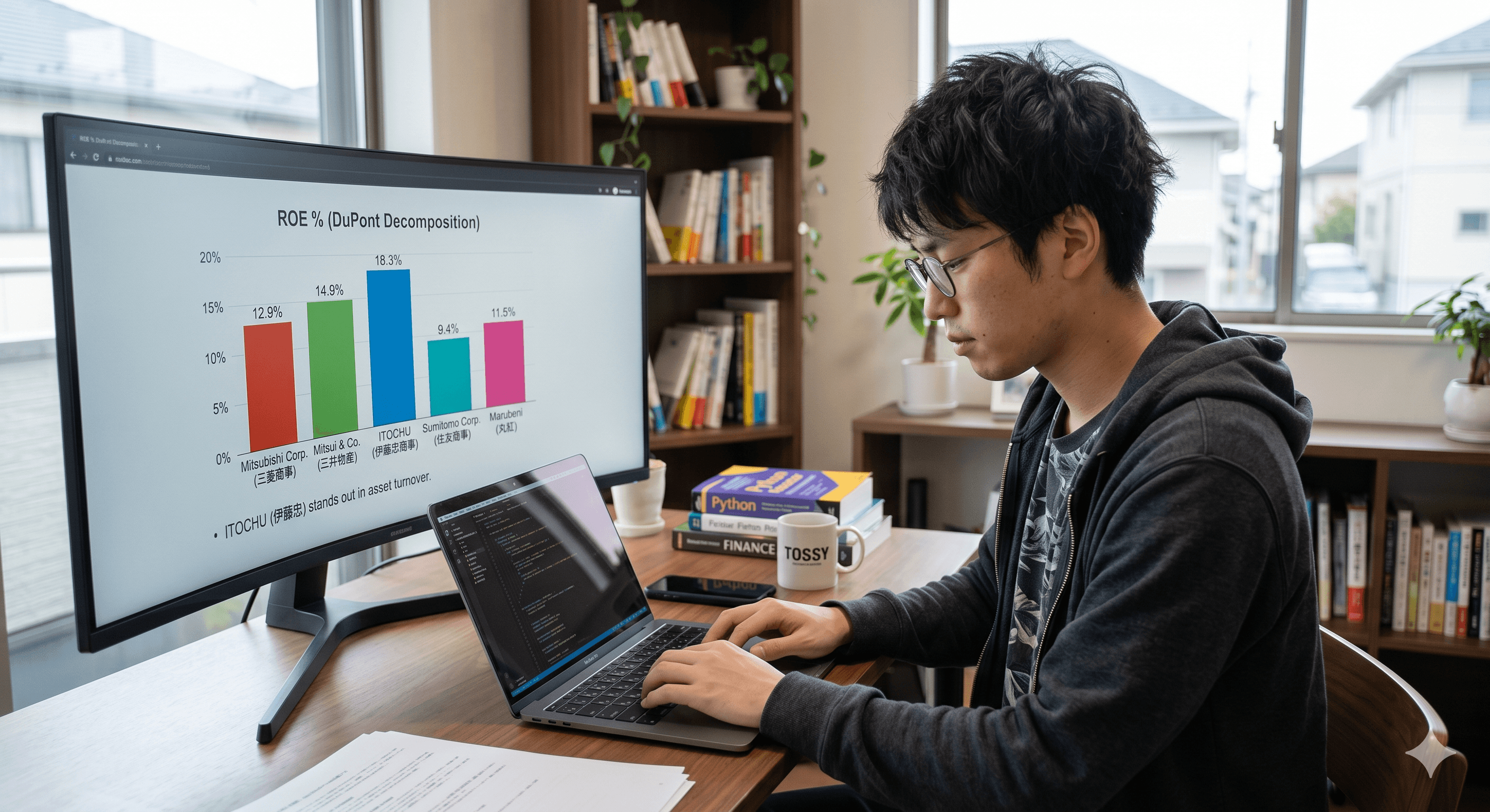 Pythonで全商社のROEをスクレイピングして比較してみた